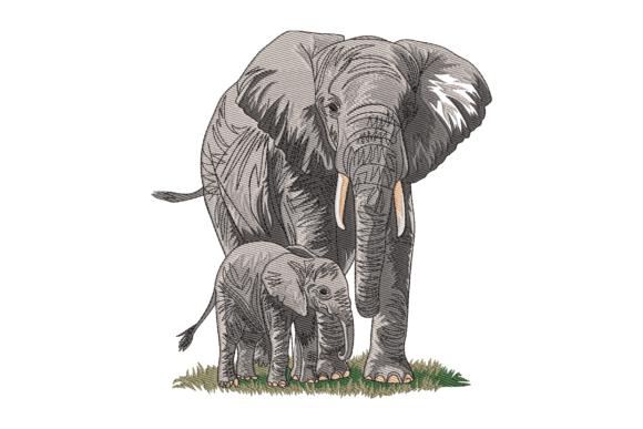African Bush Elephant Embroidery Design Review