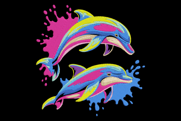 Colorful Dolphin Splash: A Designer's Review