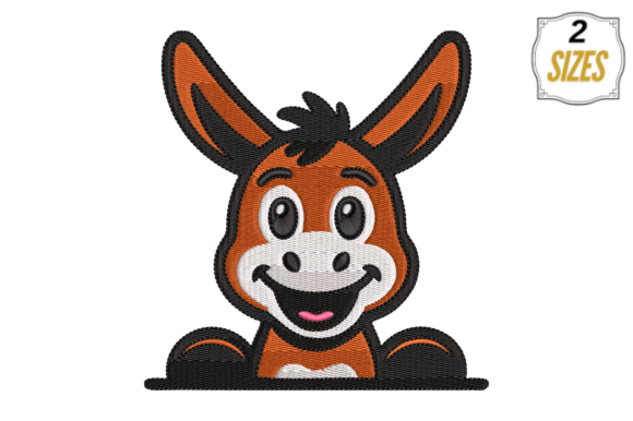 Cute Donkey Embroidery Design Review for Small Business