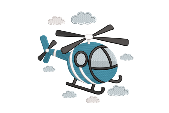 Cute Helicopter Embroidery Design Review for Craft Fairs