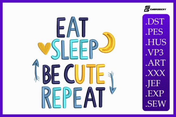 Eat Sleep Be Cute Repeat Baby Quote Review
