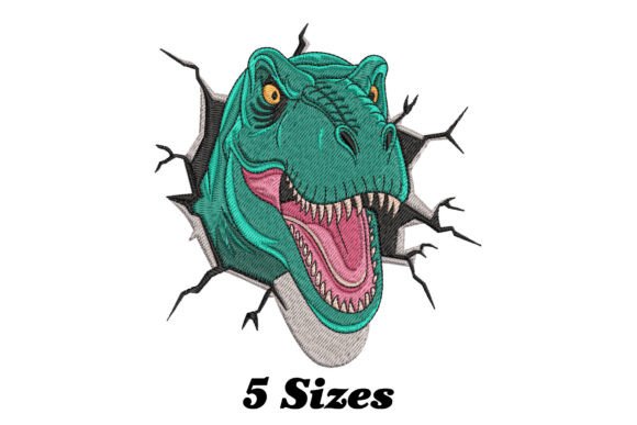 Funny Dinosaur Head Embroidery Design Review