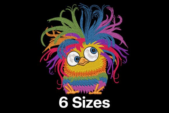 Funny Rainbow Chick Embroidery Design Review