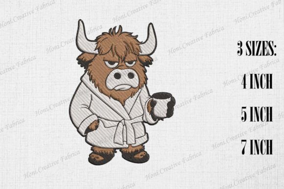 Grumpy Highland Cow in Bathrobe Review