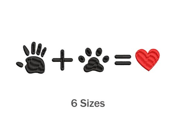 Human Hand and Dog Paw Print Equals Love Review
