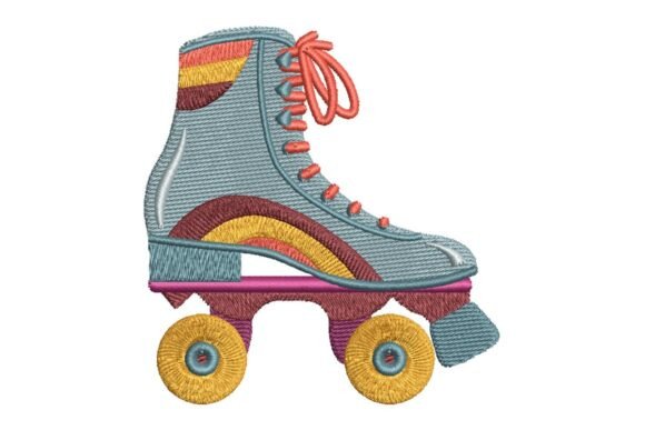 Retro Roller Skate Embroidery Design Review