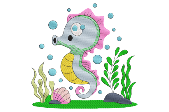 Sweet Seahorse Embroidery Review for Apparel